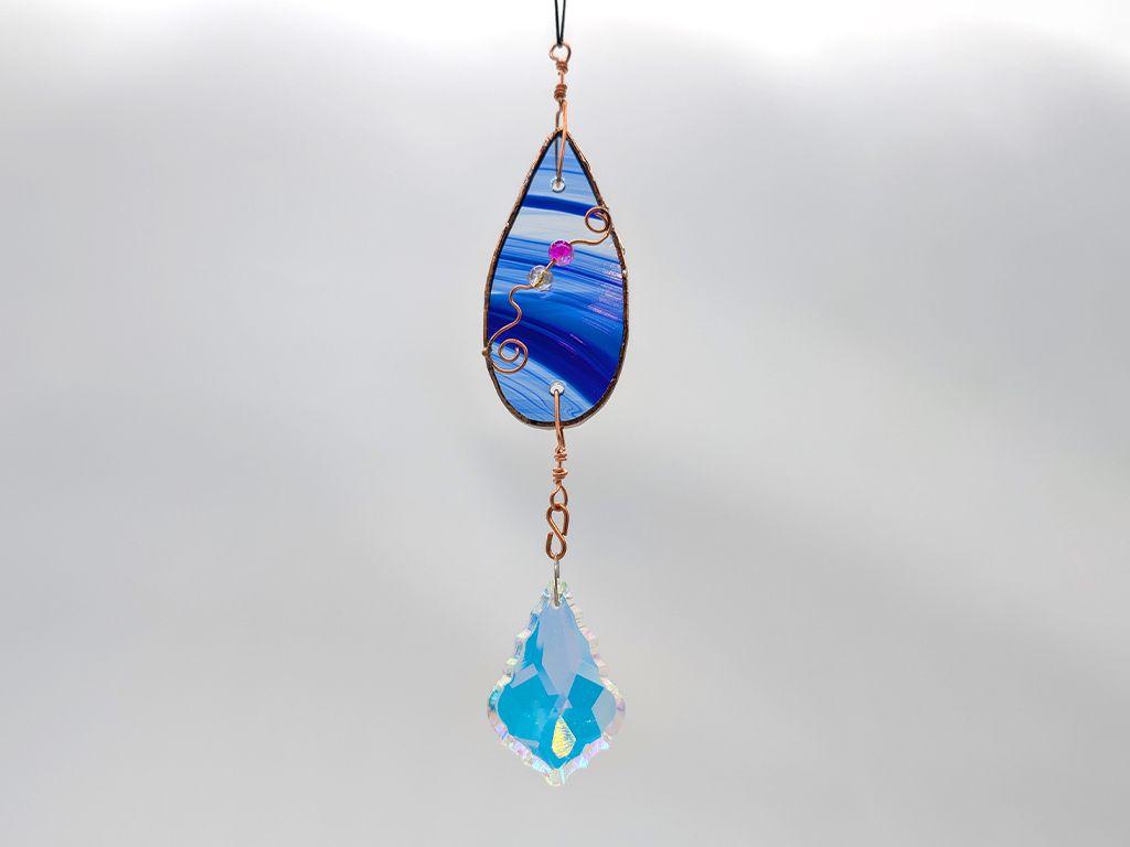 ''Crystal Blue Suncatcher'' by Dennis Heter