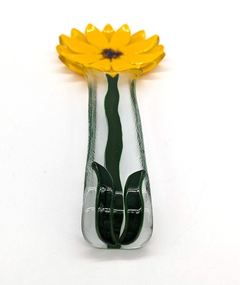 ''Sunflower'' Fused Glass by Jim Rice
