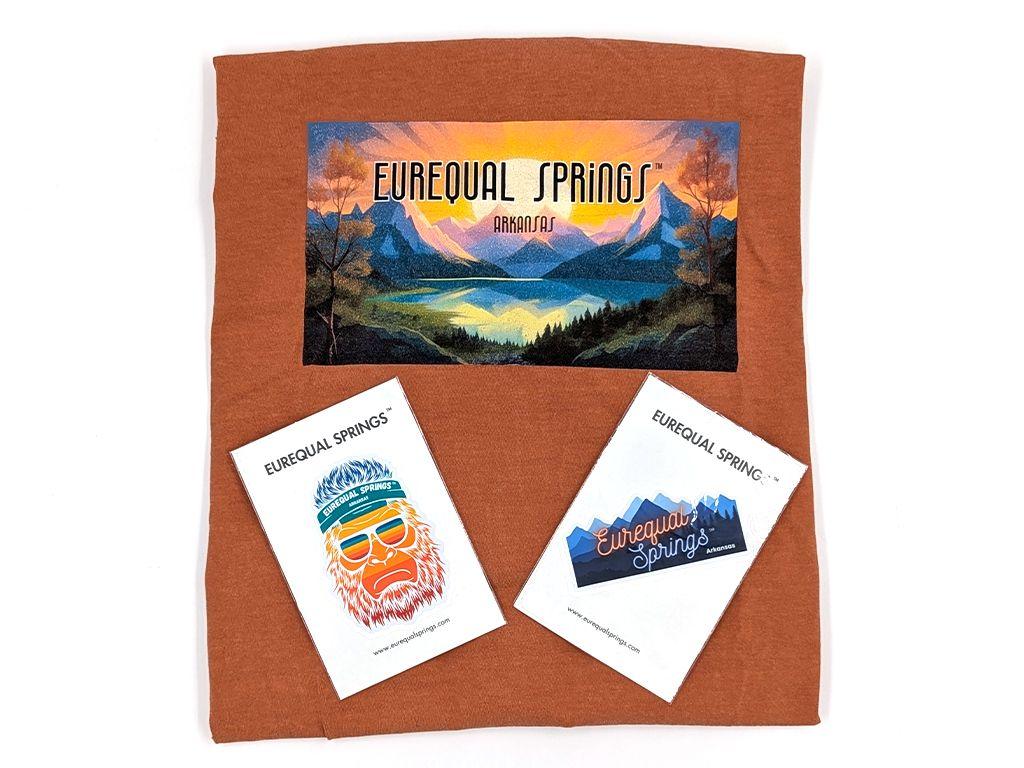 ''Eurequal Springs'' Rust Orange T-Shirt by Beyond t...