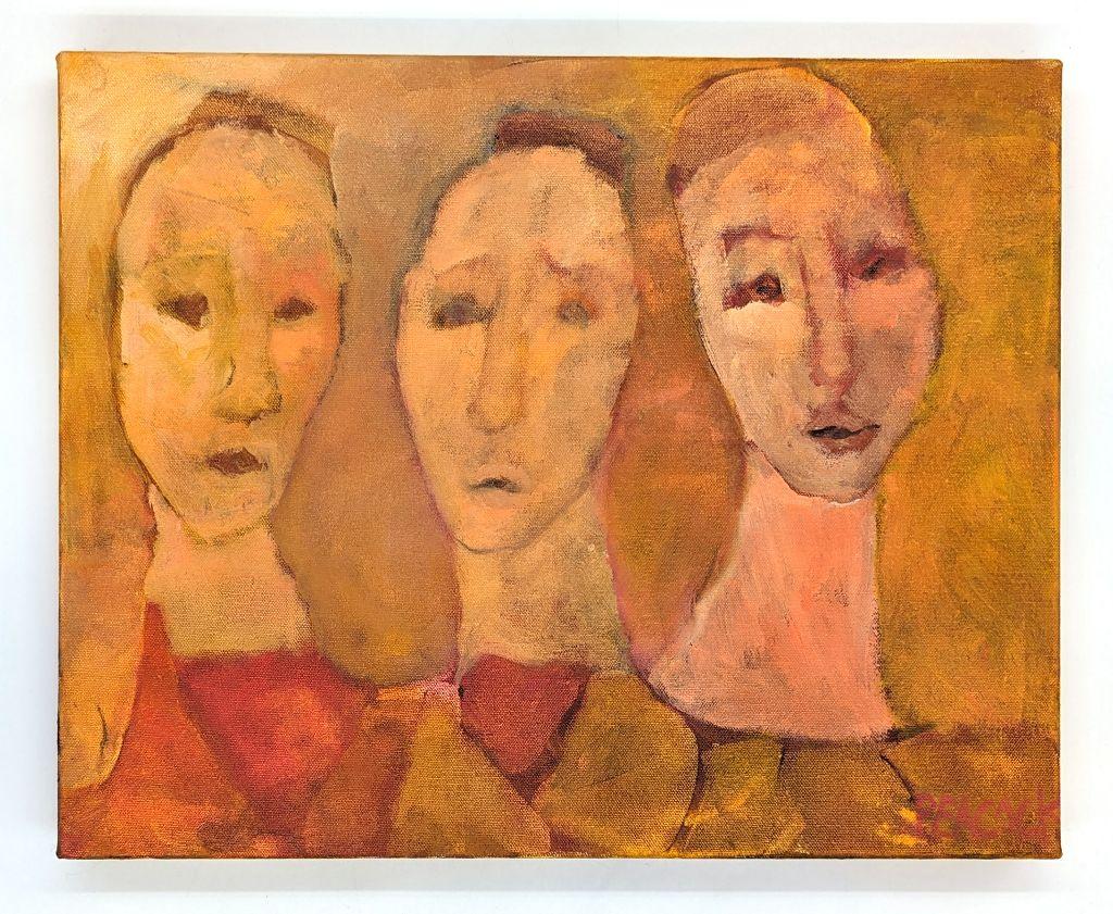 ''3 Muses in Yellow'' by Carol Peacock