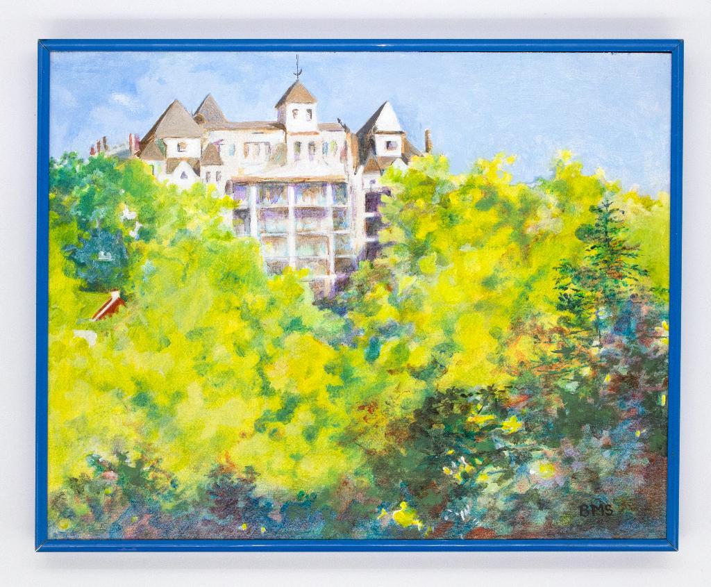 ''View of the Crescent Hotel from the E. Mt. Overloo...