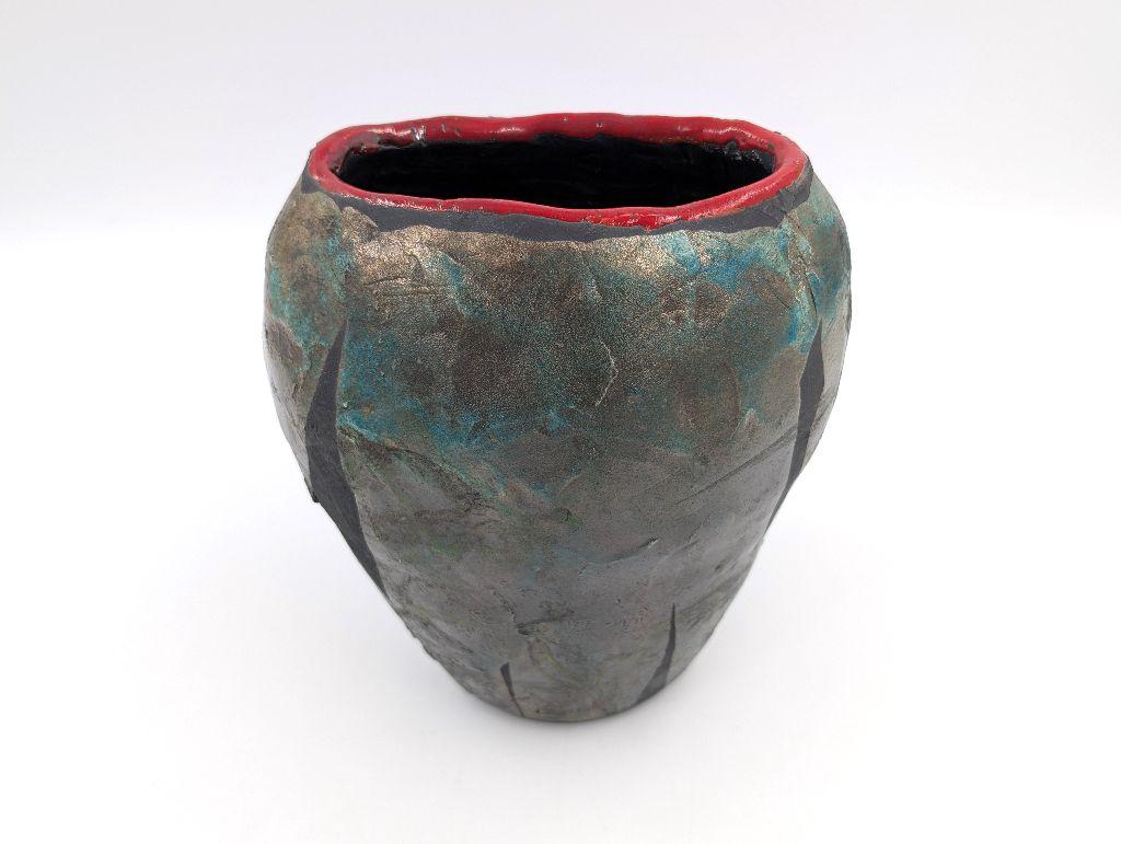 ''Raku Pot'' by Jessica Lee Ames Russell
