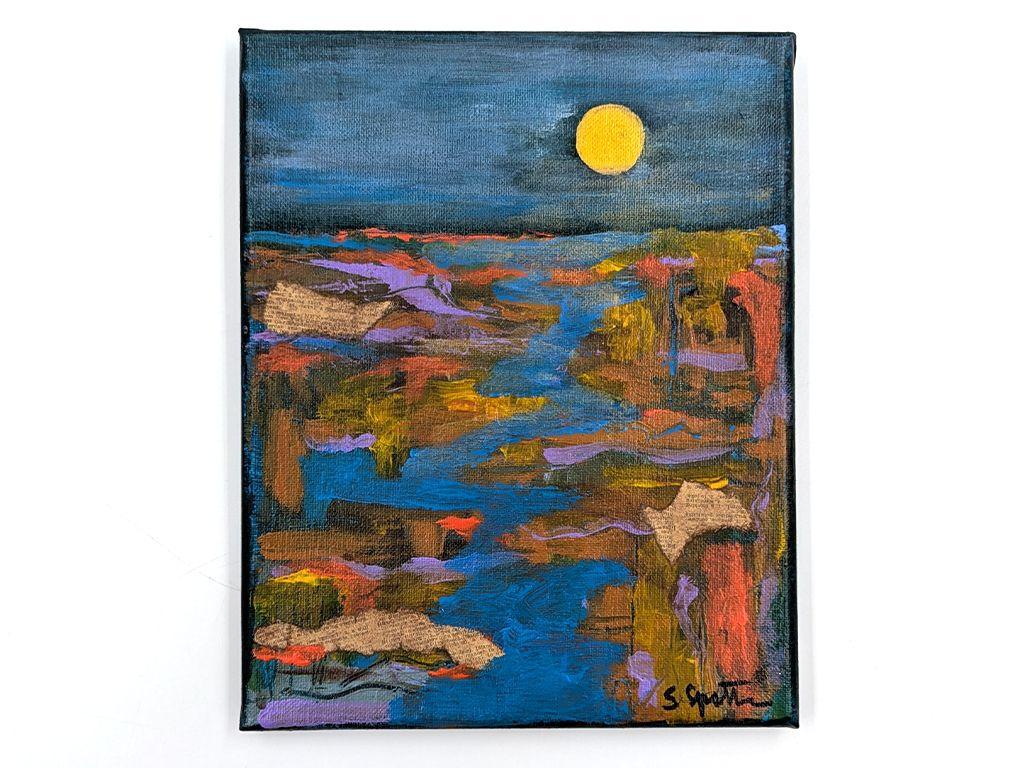 ''Moonlit Stream'' by Sandra Spotts