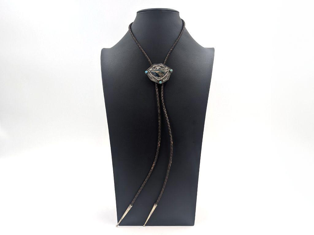 ''Cholla Wood & Turquoise Bolo Tie'' by Dee Caia...
