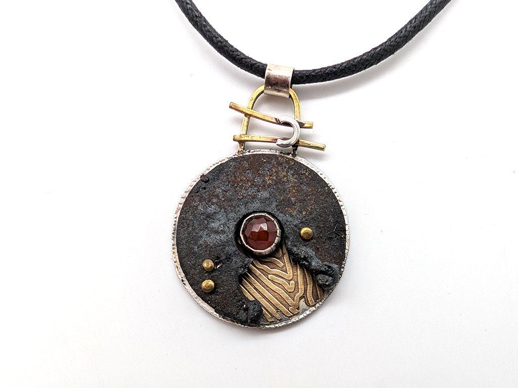 ''Beaver Bridge Washer Necklace'' by Judy Lee Carpen...