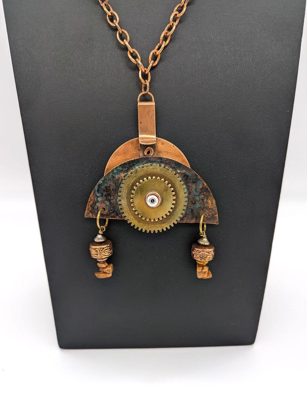 Fabricated Copper Necklace by Mary Springer