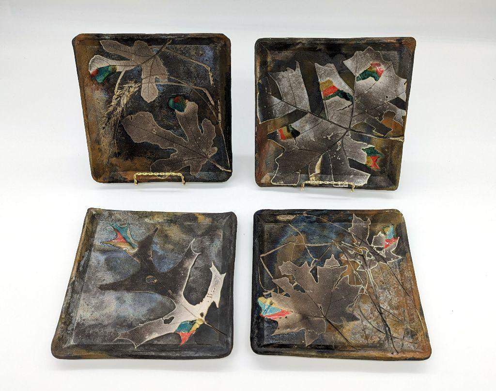 Pit Fired Plates by Mark Rademacher