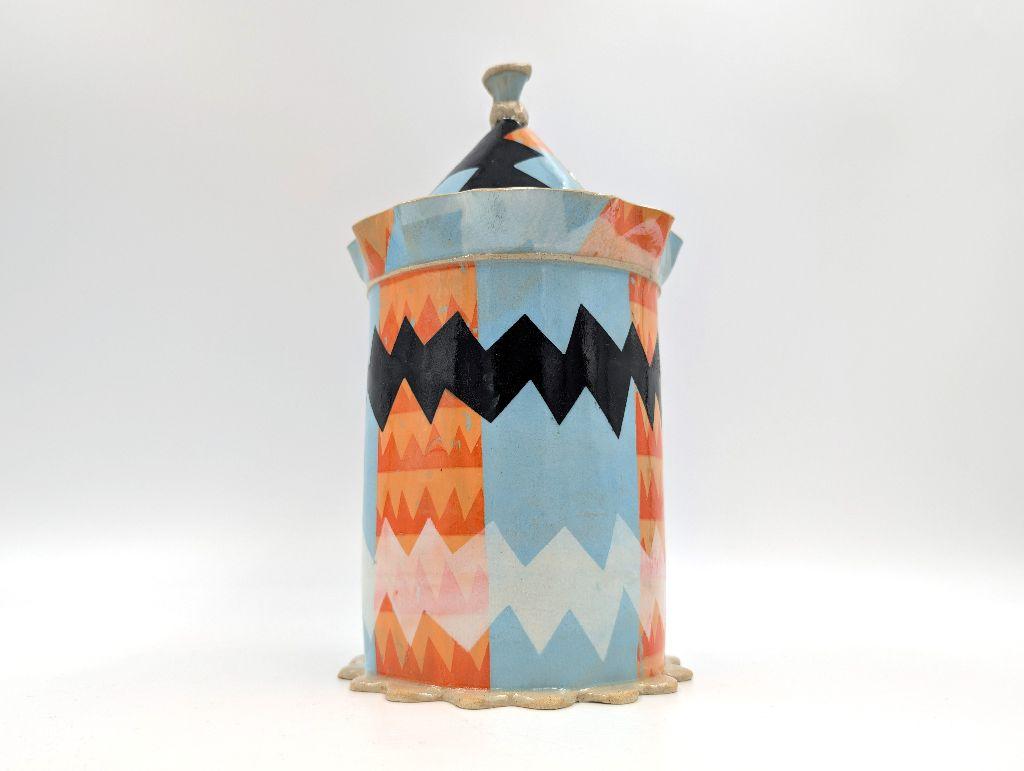''Tall Lidded Jar'' by Kaitlyn Cirielli