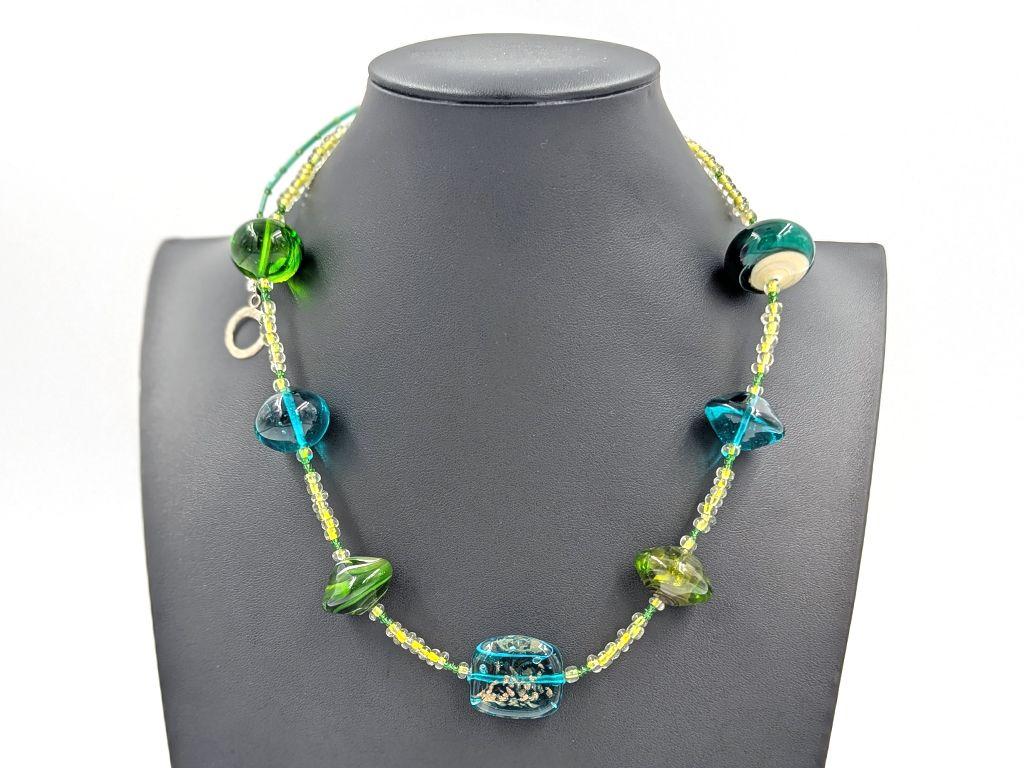 ''Venetian Glass Beaded Nacklace'' by KJ Zumwalt