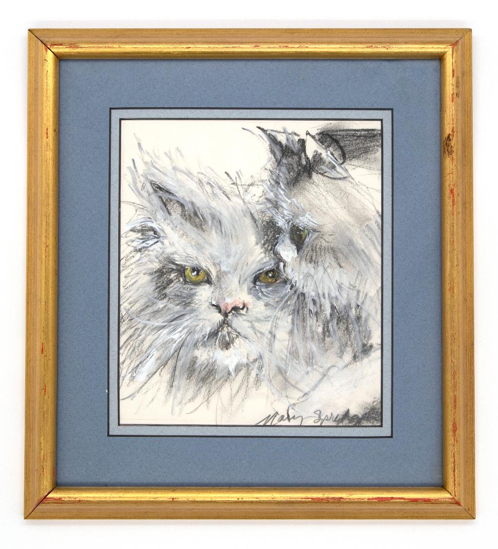 ''Mittens and Muff'' original drawing by Mary Spring...