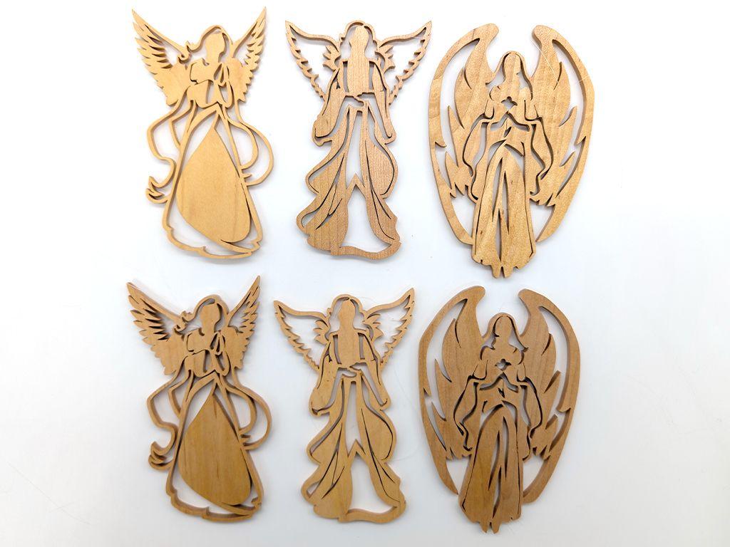 ''6 Angel Christmas Ornaments'' by Jim Swank