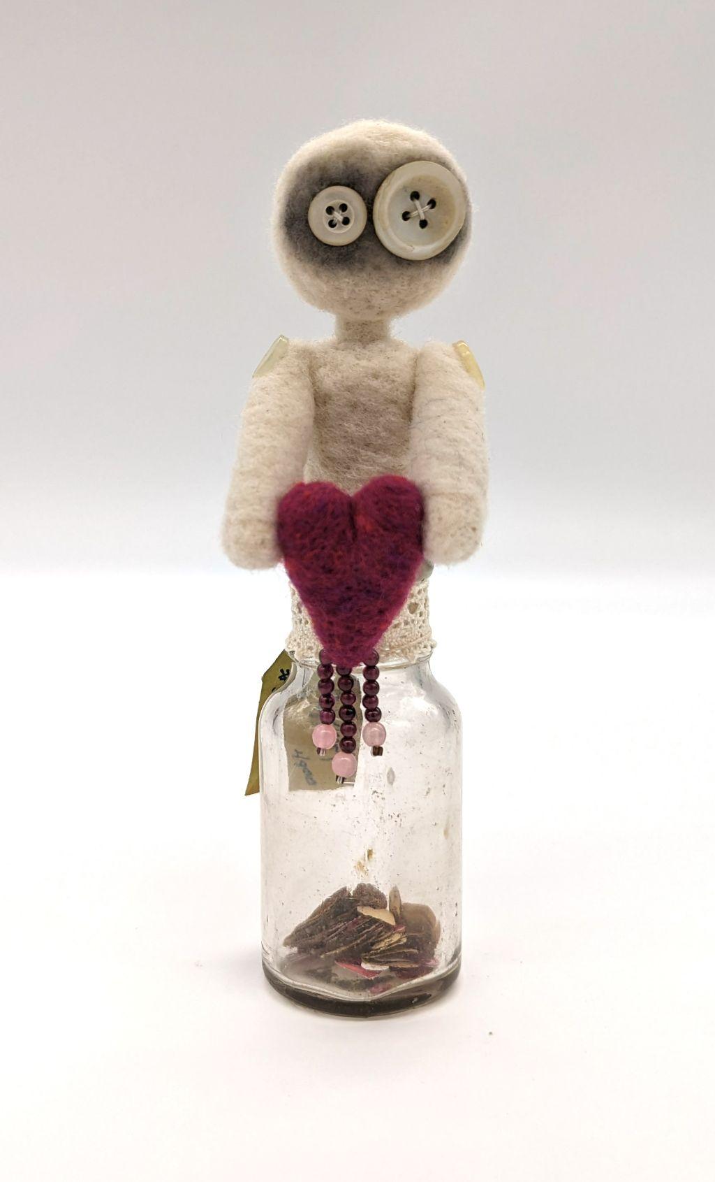 ''Follow Your Heart'' felted sculpture by Vicki Hard...