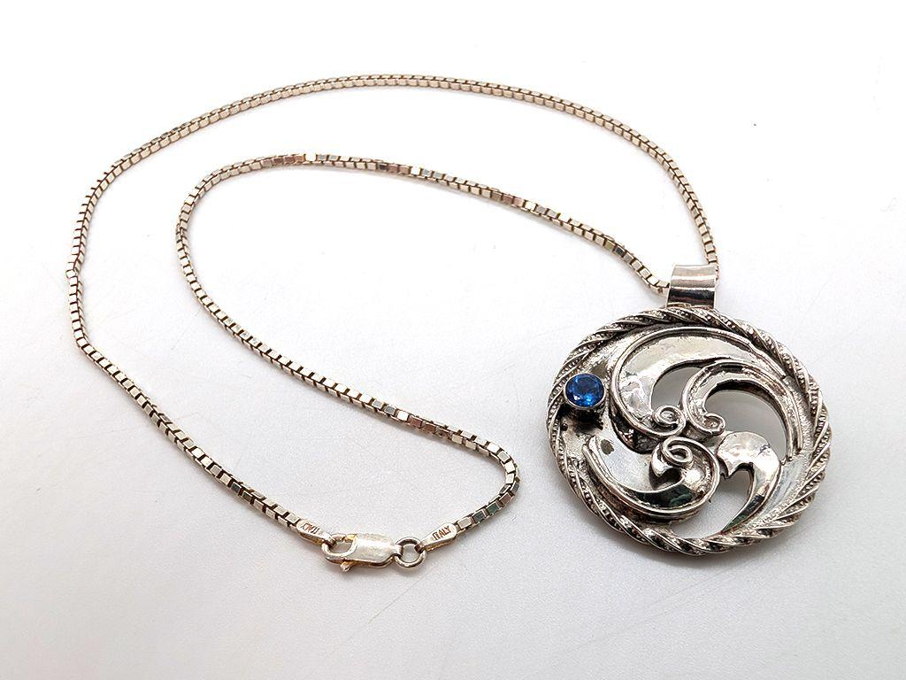 ''Blue Wave'' Necklace by Dee Caiazza