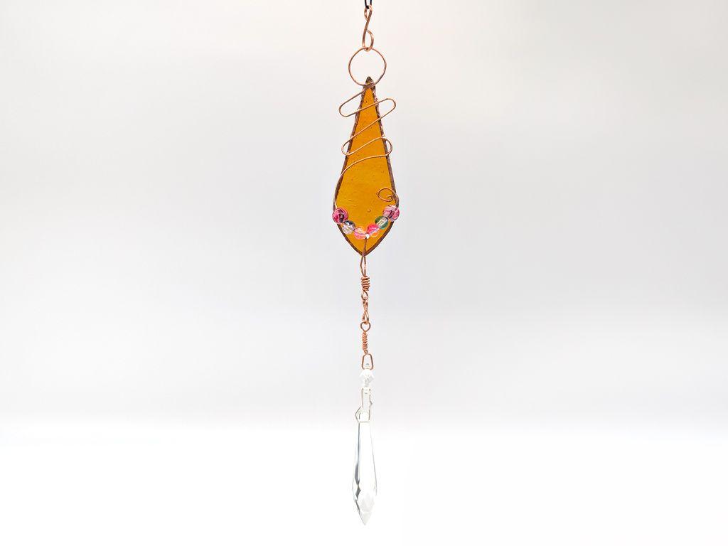 ''Crystal Orange Suncatcher'' by Dennis Heter