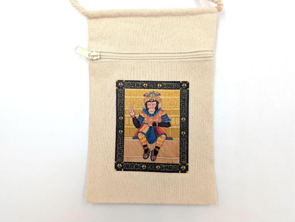 ''Peace Chimp'' Canvas Bag by Zeek Taylor