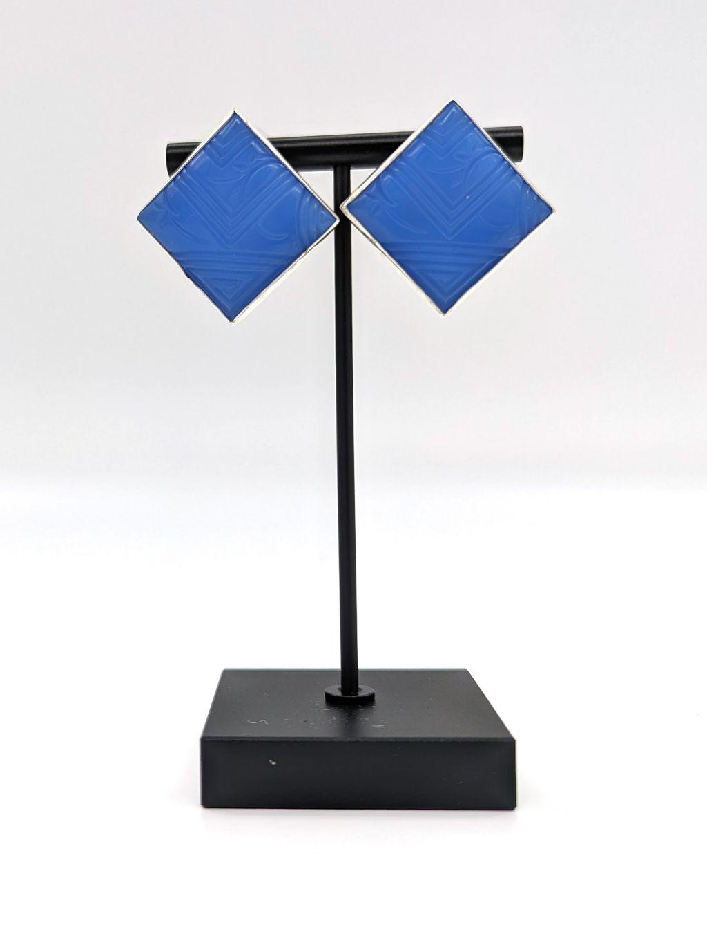 ''Art Deco Czech Glass Earrings'' by John Bozeman