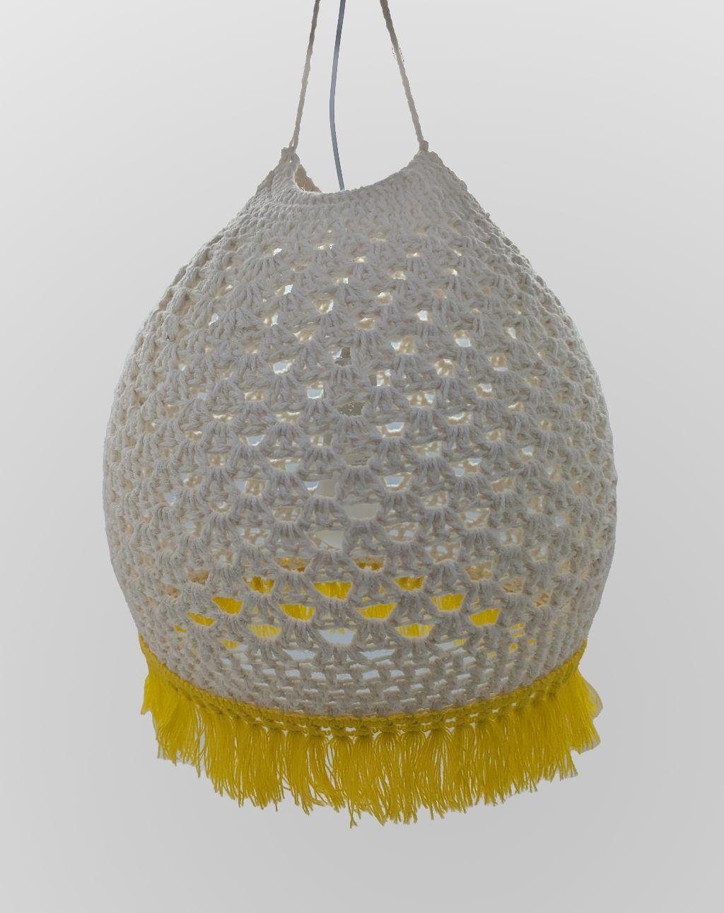 Handmade crocheted lantern by Gina Gallina-Duling