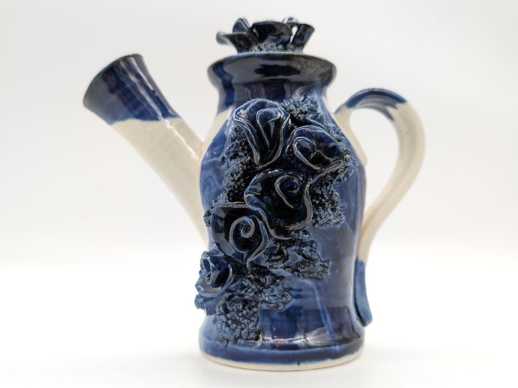 ''Blue Rose Teapot'' by Steve Beacham