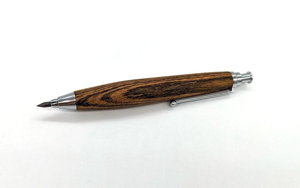 Hand-turned Bocote Wood Pencil by Megan Abajian