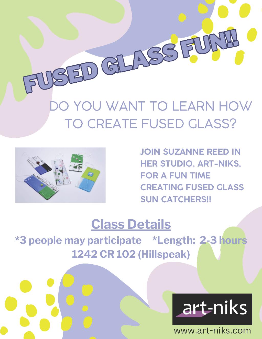 ''Fused Glass Fun Class'' by Suzanne Reed