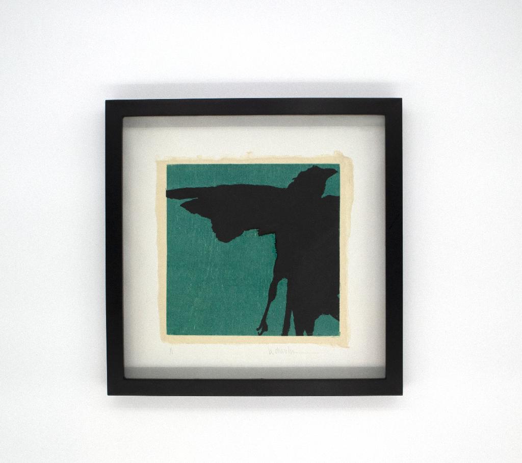 ''Crow'' signed monoprint