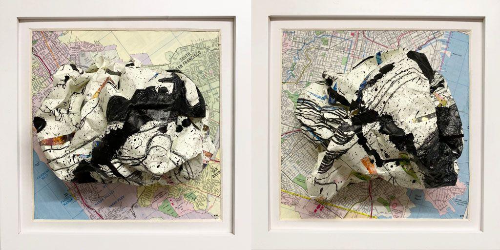 ''The Valley Between'' (diptych) by Nick Maltagliati