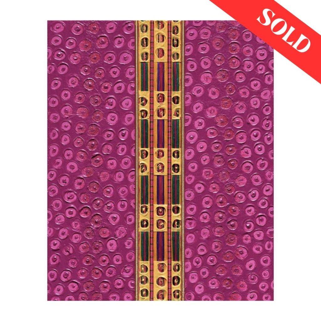 ''Silk Brocades-Pink Gold'' by Uma Rani Iyli