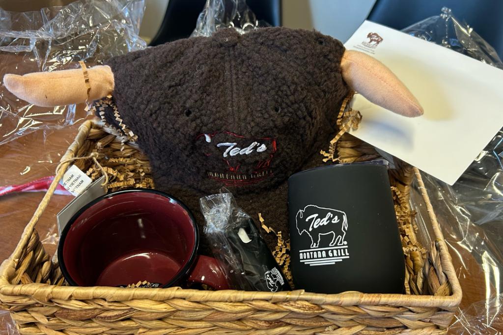 Ted's Montana Grill Gift Basket and Gift Card