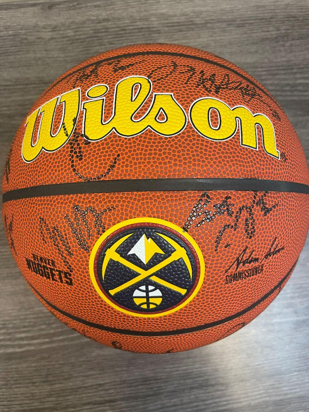 Denver Nuggets 2025-2026 Team-Signed Basketball