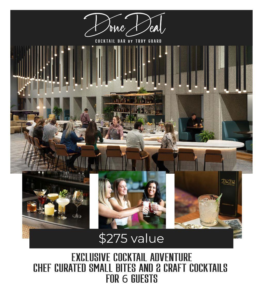 Done Deal Cocktail + Snack Adventure (6 people)