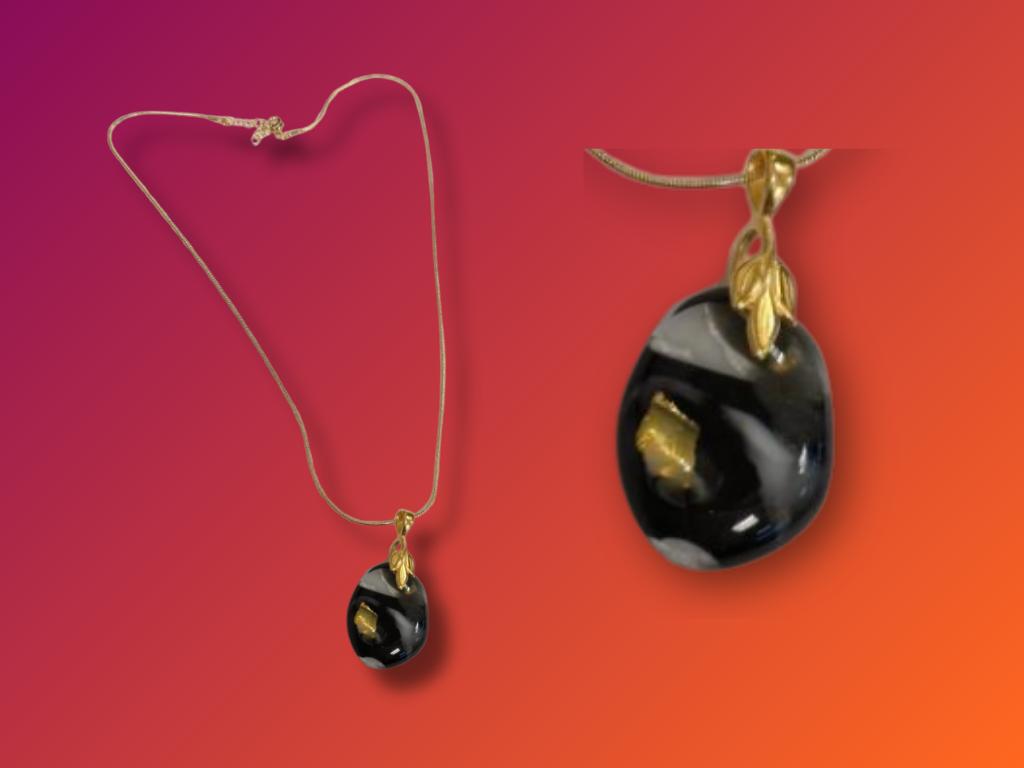 Glass Pendant I by ASHA Retiree Andrea Falzarano