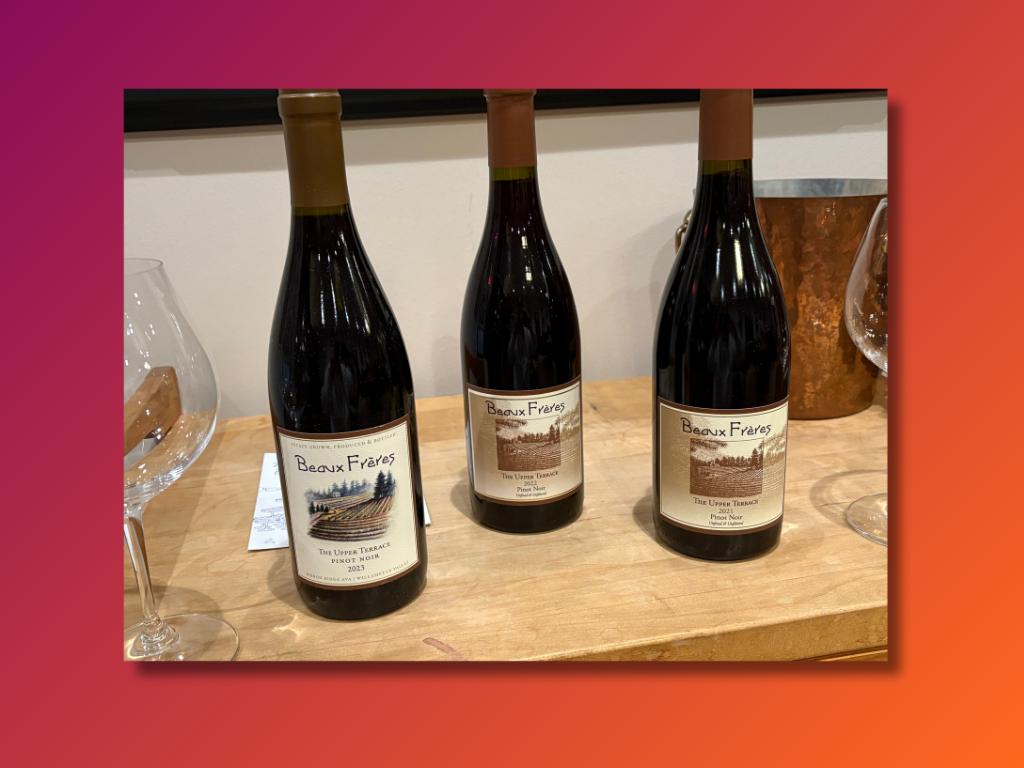 Mini-Vertical of Beaux Freres Upper Terraces Pinot N...