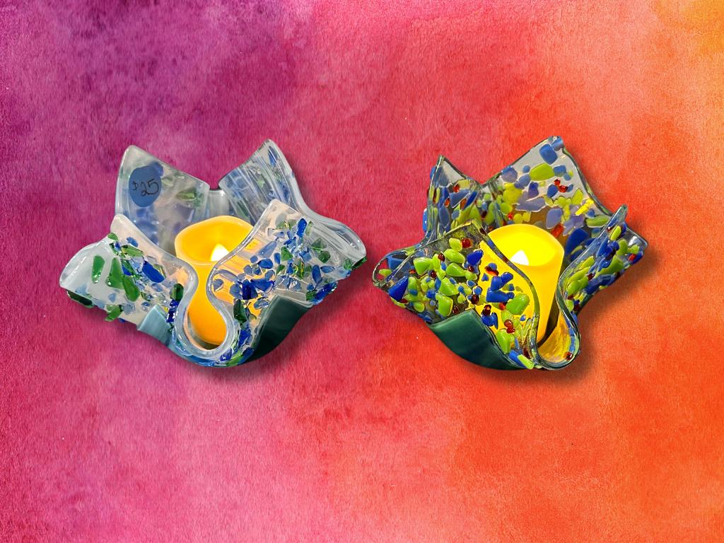 Two Handmade Candle Holders from ASHA's Andrea Falza...