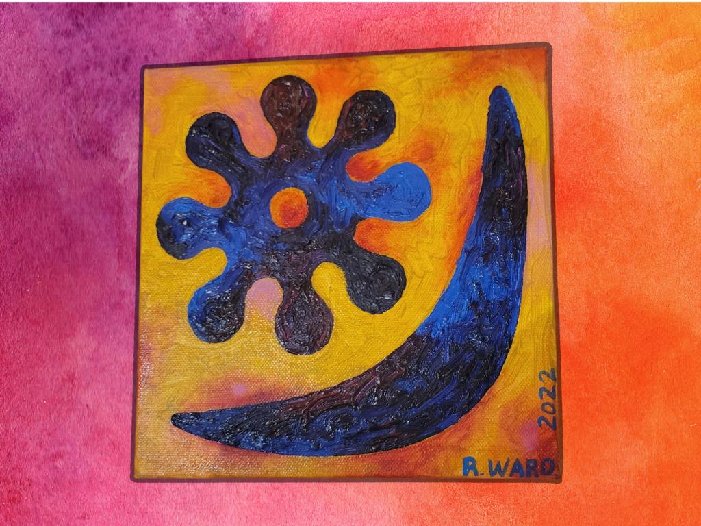 8 Inch Square Art Piece by Norfolk Based Richard War...