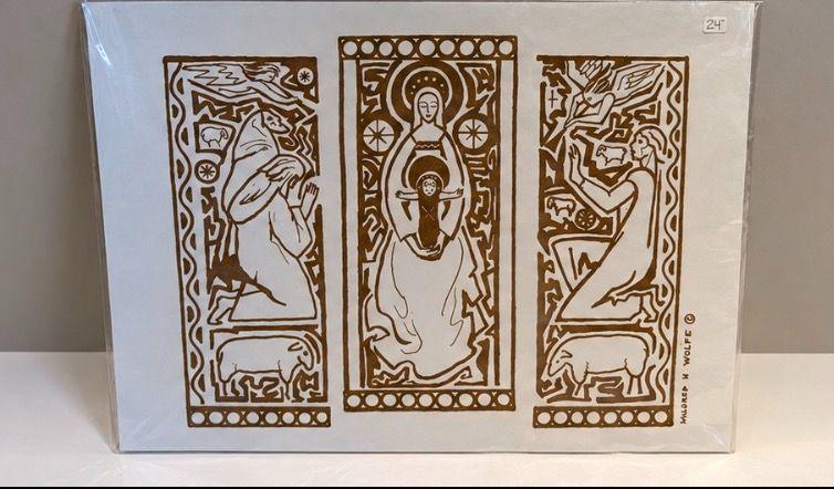 ''The Nativity'' - Mildred Wolfe Original Print