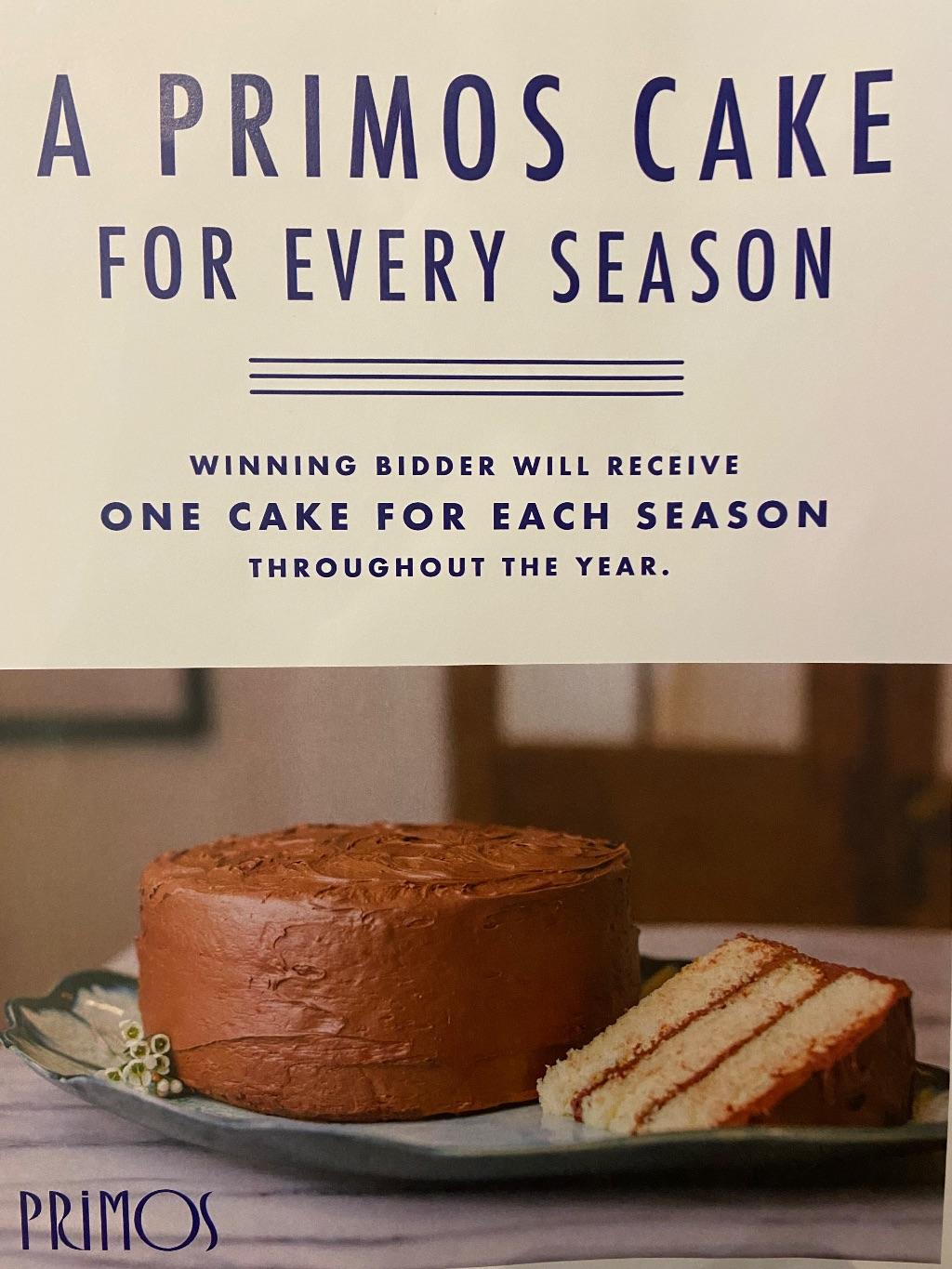 Primos Cafe Gift Card for One Cake Per Season (4 Cak...