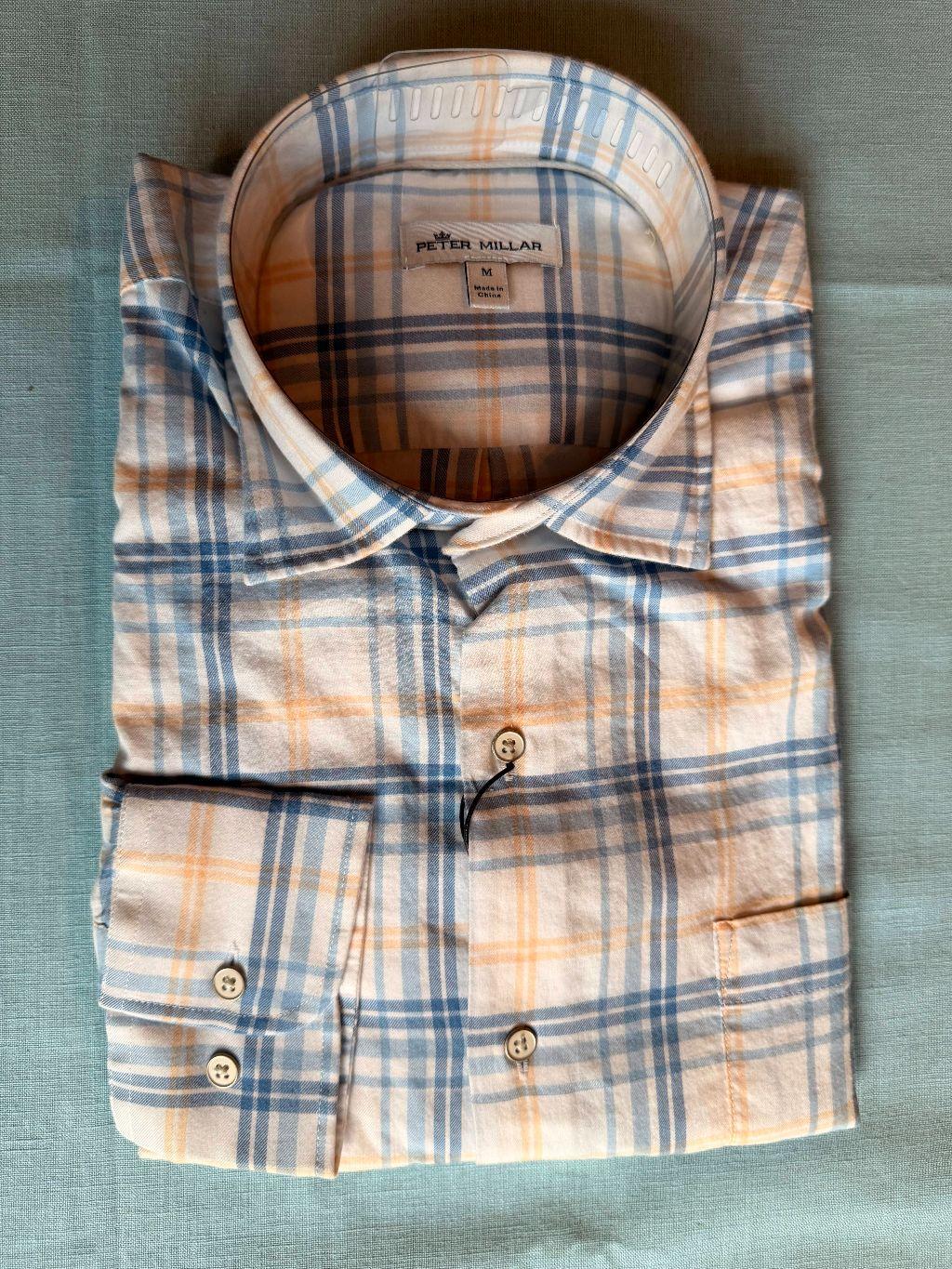 Peter Millar Men's Medium Button Up Shirt Donated by...