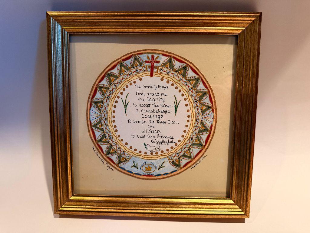 ''The Serenity Prayer'' Mandala Print Donated by Mar...