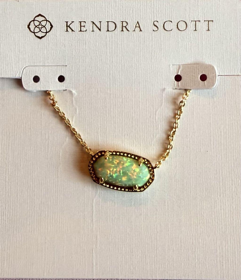 Elisa Gold Pendant Necklace Donated by Kendra Scott