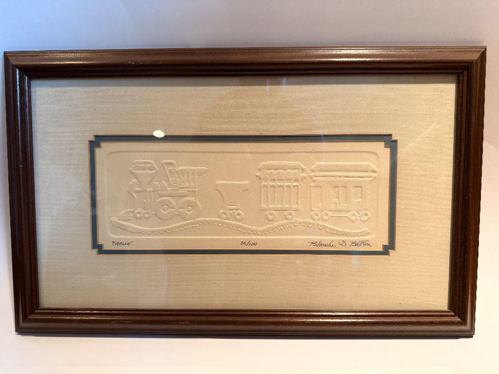 Blanche D Batson Hand-signed Pressed Paper Artwork
