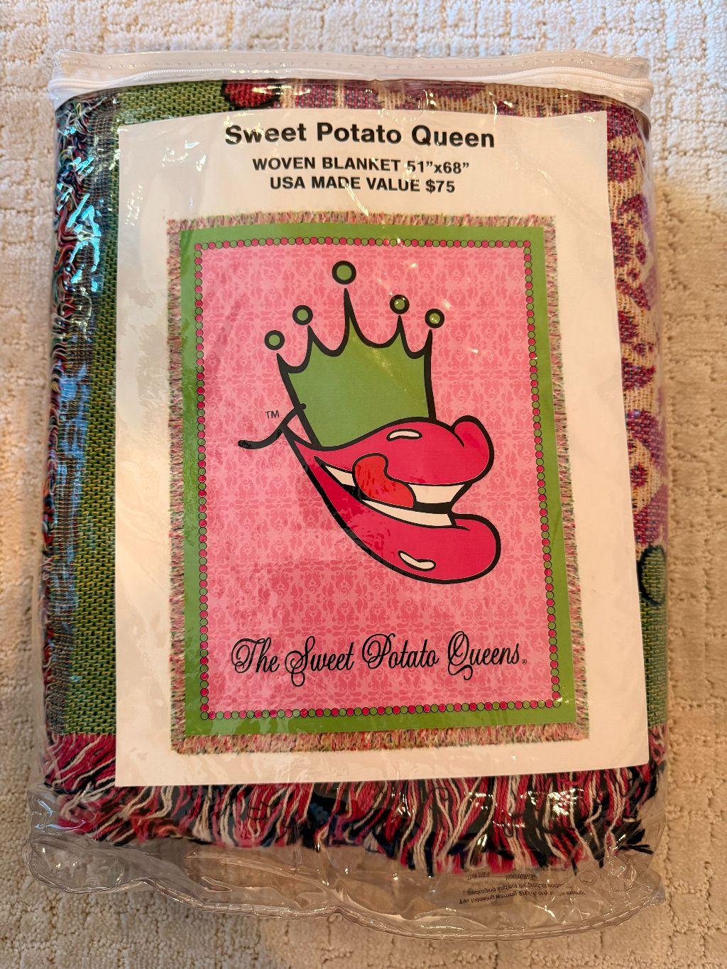 Sweet Potato Queen Woven Blanket