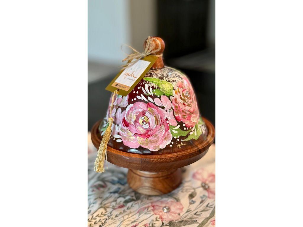 Hand painted Cheese Dome by Lyndar