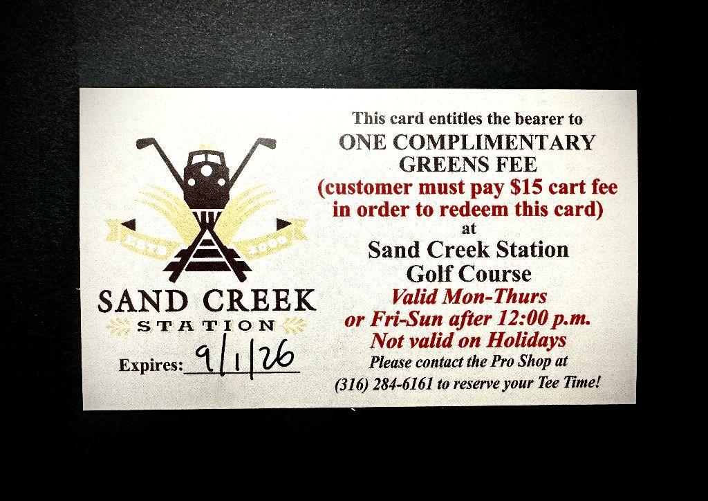 One Complimentary Greens Fee
