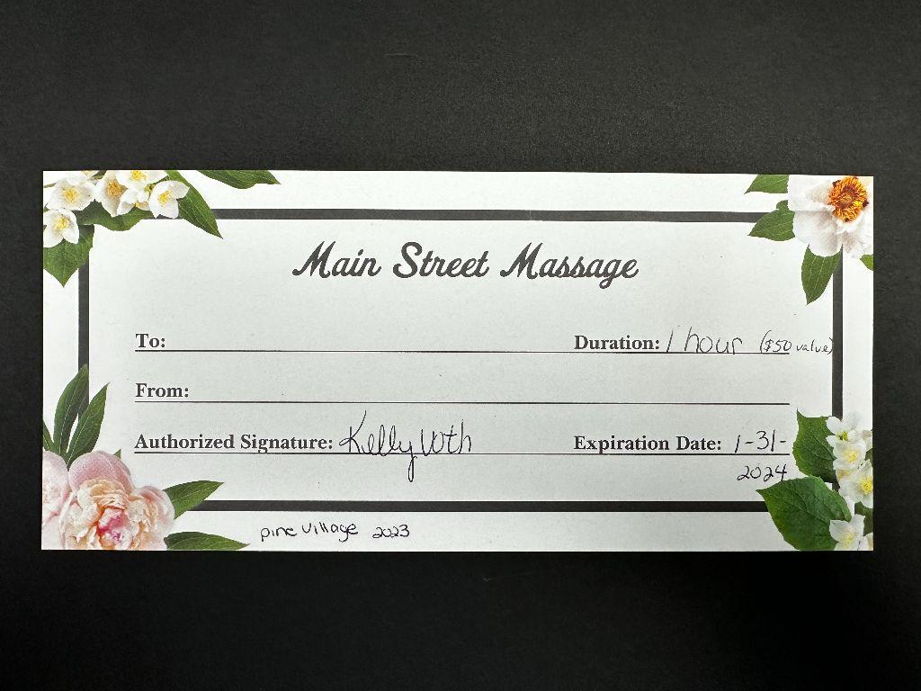 1 Hour Massage