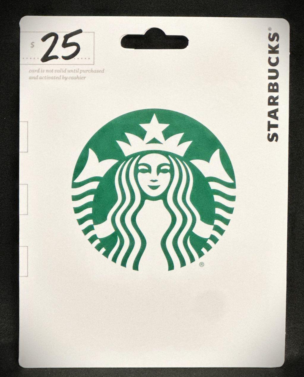 $25 Starbucks Gift Card