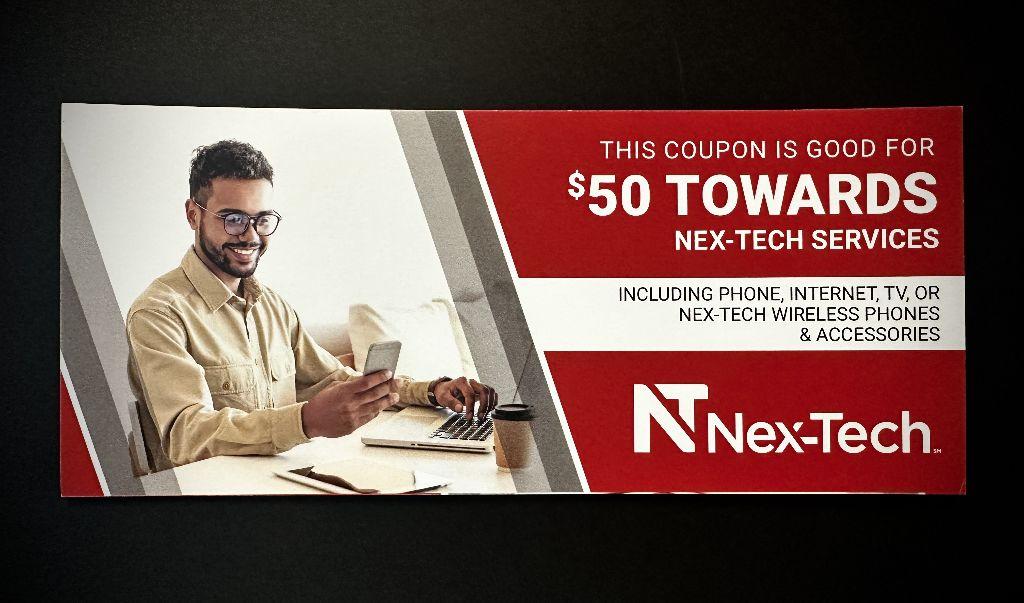 $50 Coupon for Nex-Tech Services