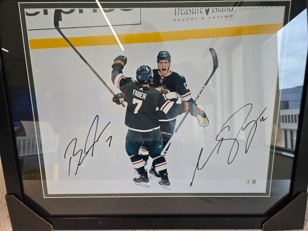 MN Wild Signed Framed Picture