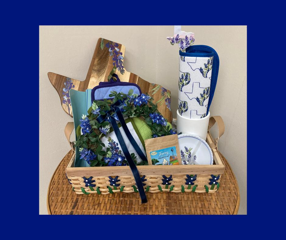 Texas Bluebonnets Basket