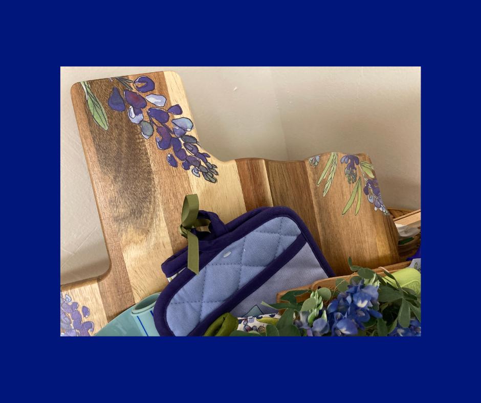 Bluebonnets Blooming Everywhere Basket