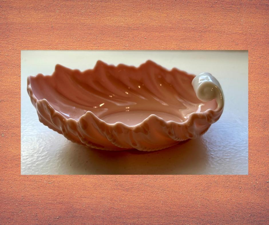 Vintage Lenox Porcelain Shell Leaf Dish